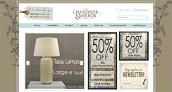 Desktop Screenshot of chandeliersandmirrors.co.uk