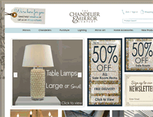 Tablet Screenshot of chandeliersandmirrors.co.uk